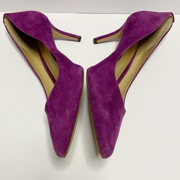Lauren Ralph Lauren Fuchsia Suede Heel - Picture 2 of 6